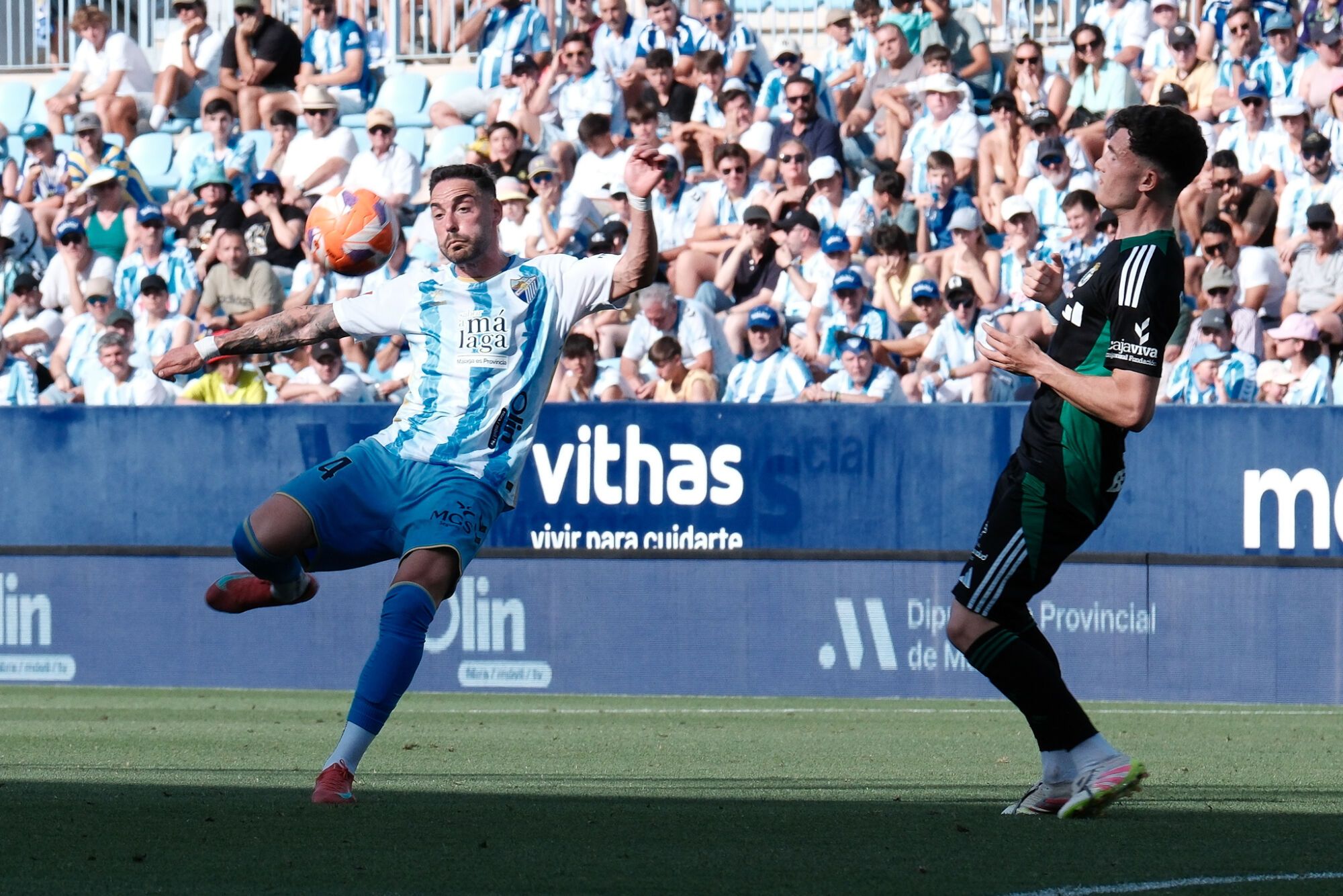 Málaga CF - Burgos CF. Jornada 42, Liga Hypermotion