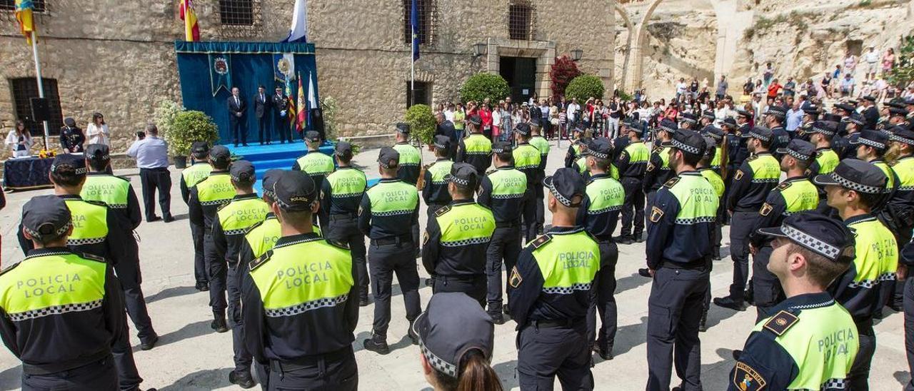 Celebración de un reciente Día de la Policía Local