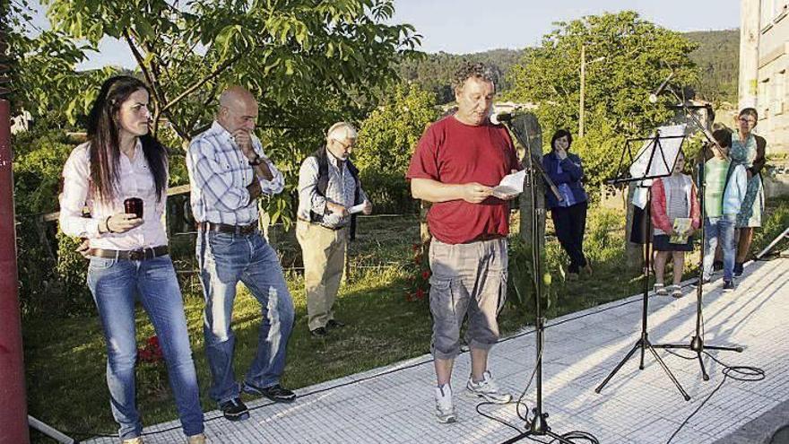 Acto homenaje, ayer, en San Xulián. // S. Álvarez