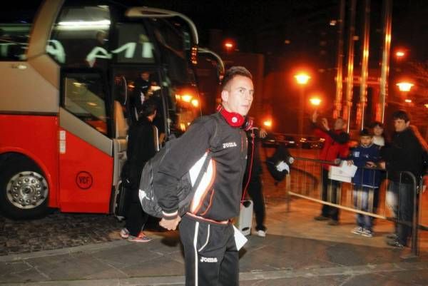 Fotogalería: Así fue la llegada del Valencia a Zaragoza