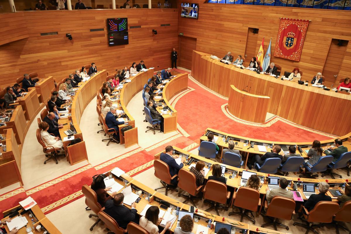 Imagen del Parlamento de Galicia durante el debate sobre el estado de la autonomía.