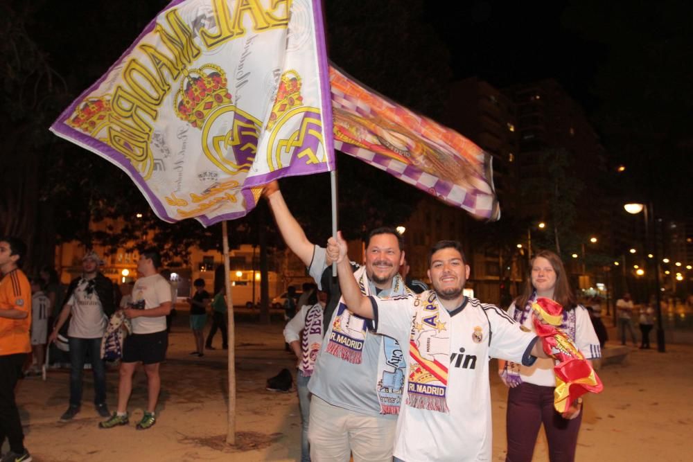 Celebración en Cartagena del triunfo del Madrid