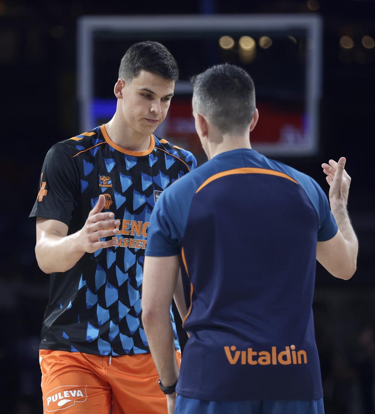 Jaime Pradilla, antes de uno de sus últimos partidos con el Valencia Basket.