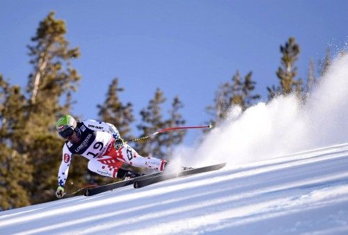 Caída del esquiador checo Ondrej Bank en el Mundial de esquí