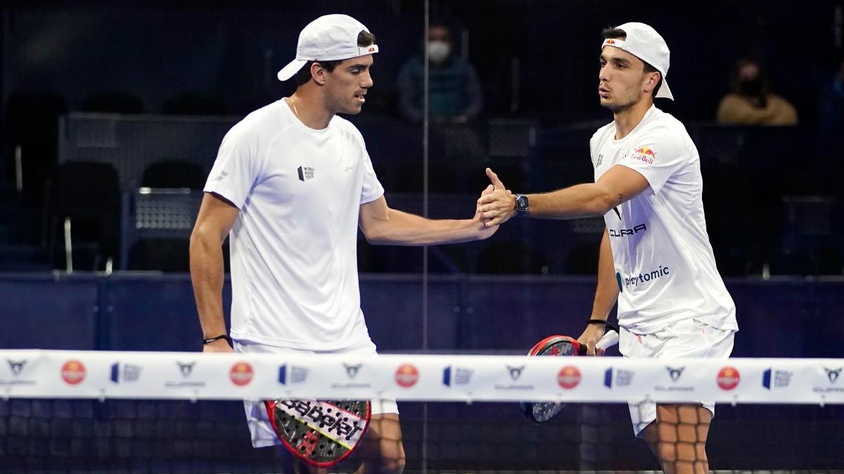 Ale Galán y Juan Lebrón, durante su partido de cuartos