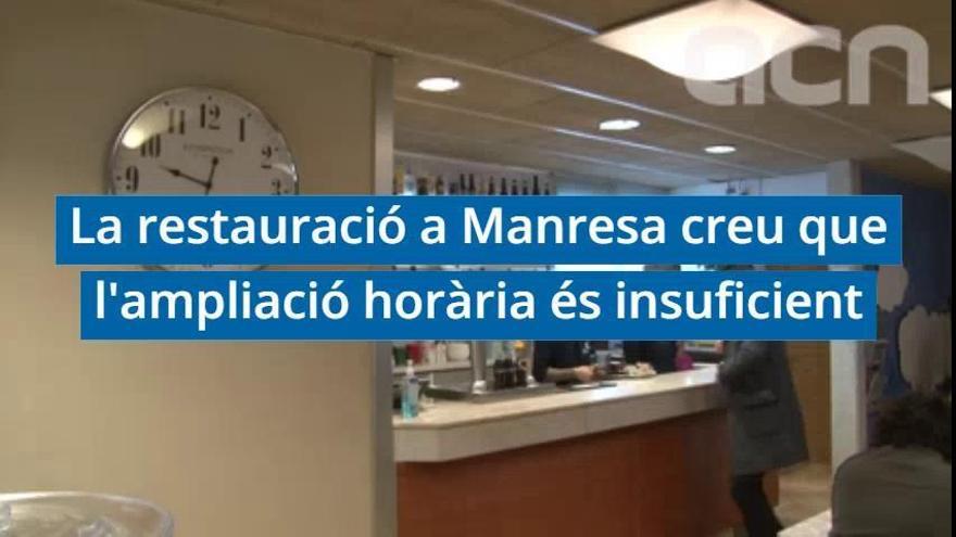 La restauració a Manresa creu que l'ampliació horària és insuficient