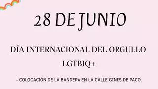 Cehegín organiza diversas actividades para conmemorar el Día del Orgullo LGTBIQ+