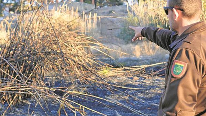 Pirómanos provocan 11 incendios en 2 meses en el paraje del Millars