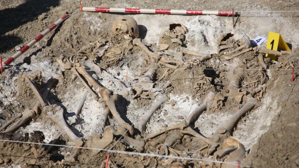 La fosa excavada en Paternáin, en Pamplona.   | GOBIERNO DE NAVARRA