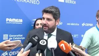 López Miras: "No nos fiamos de Pedro Sánchez, es un trilero, pero si confiamos en la Unión Europea"