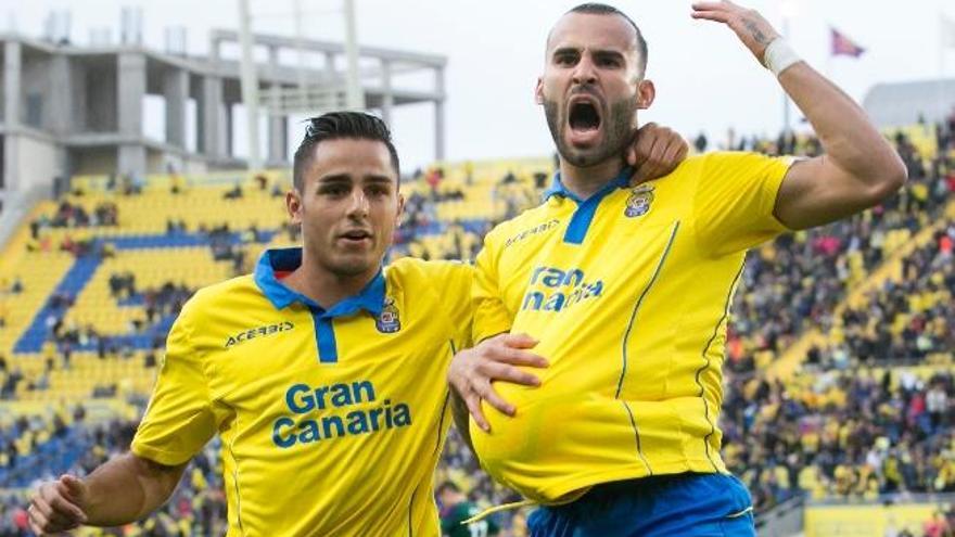 Jesé, junto a David Simón.