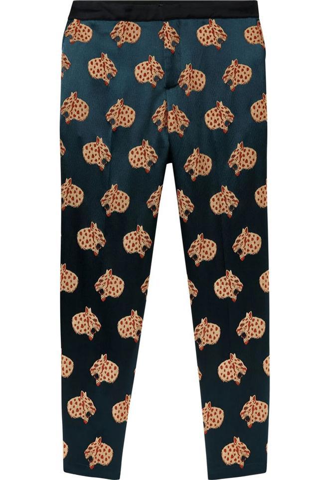 Pantalones con estampado de cabezas de tigre de Scotch&amp;Soda