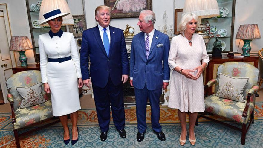 Donald y Melania Trump, en Londres