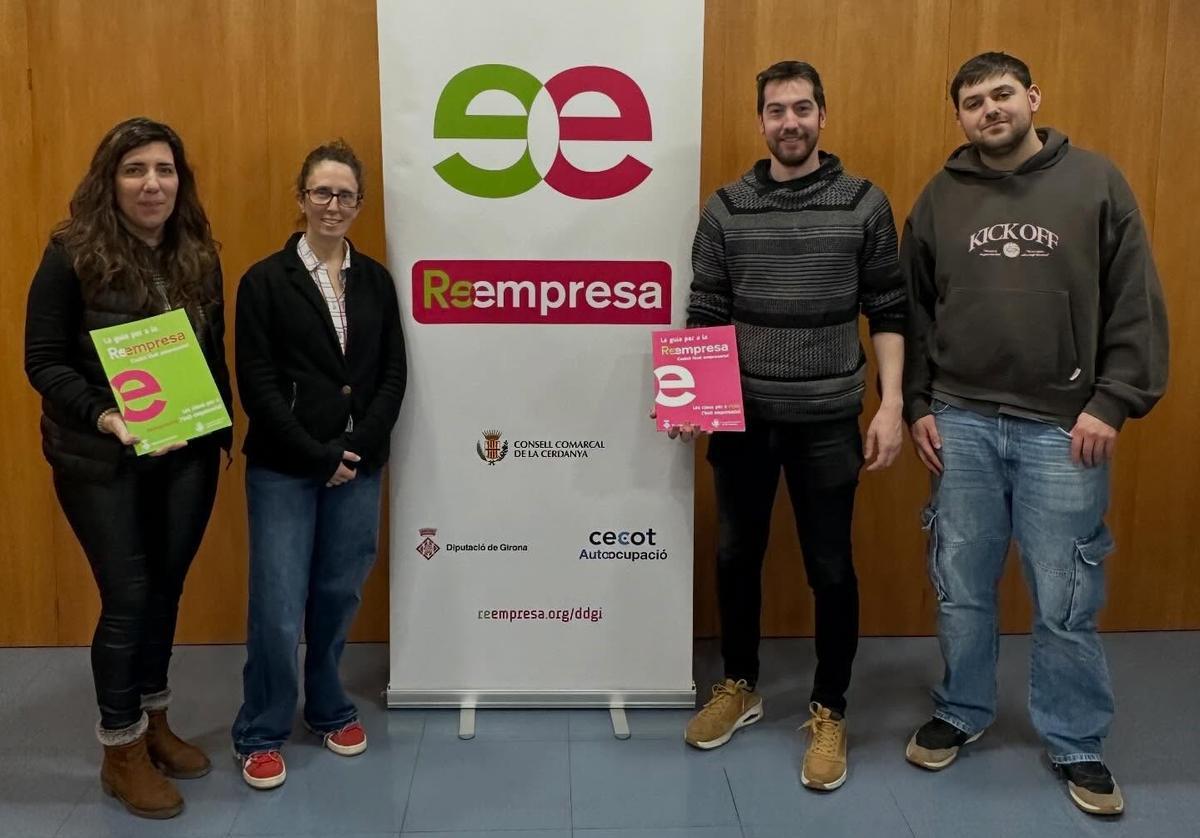 Els responsables del Servei Reeempresa a la Cerdanya