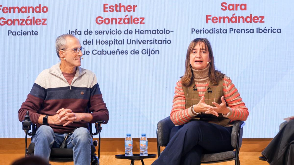 Fernando González y Esther González, en el 'Foro Deporte y Salud'