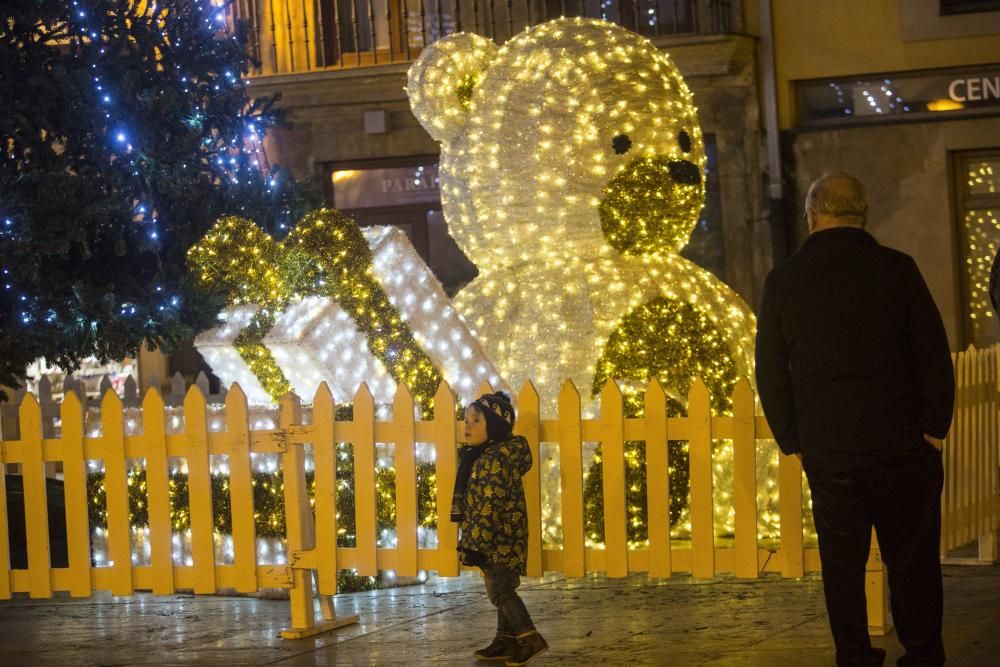 Luces navideñas en Oviedo