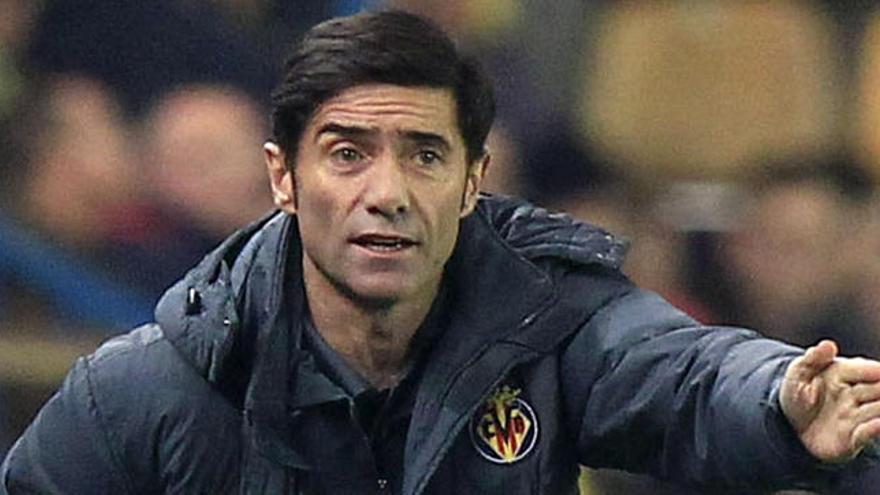 Marcelino, durante su etapa en el Villarreal