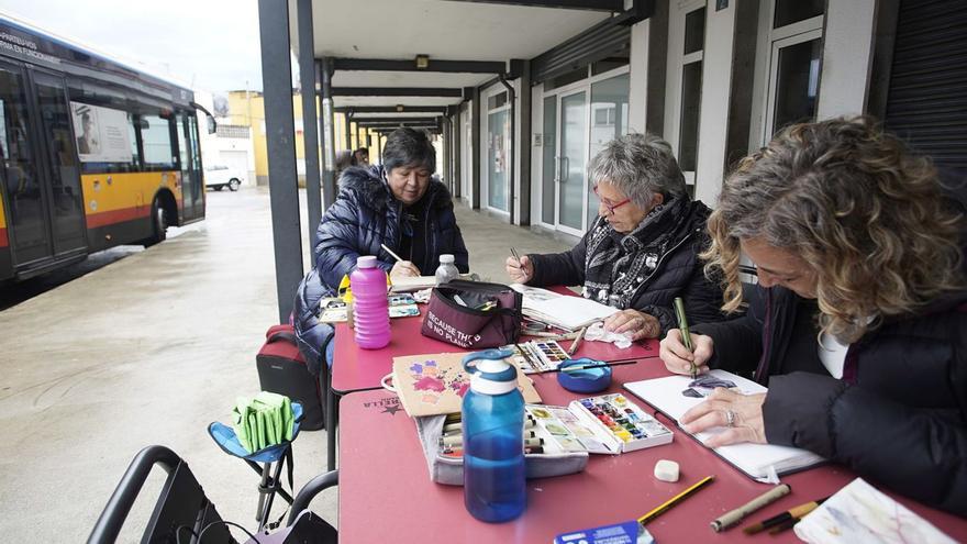 Il·lustrant amb aquarel·les els racons dels pobles gironins