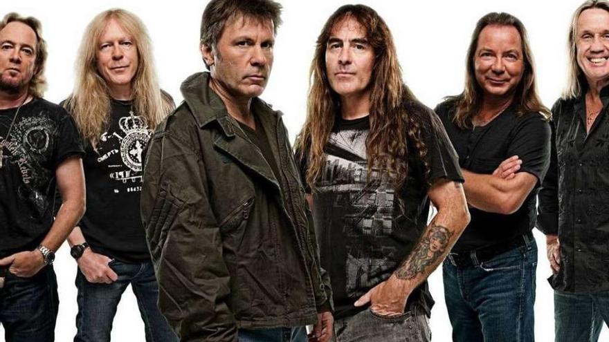 Integrantes actuales de la banda Iron Maiden.