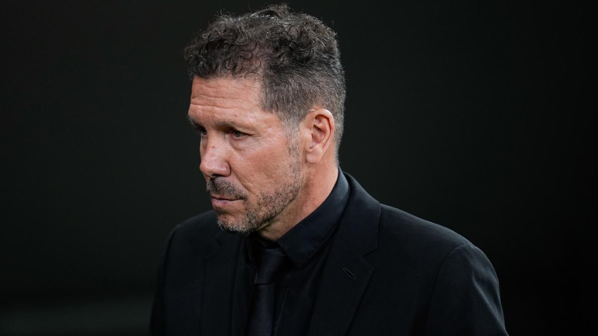 Diego Pablo Simeone, durante el derbi contra el Real Madrid