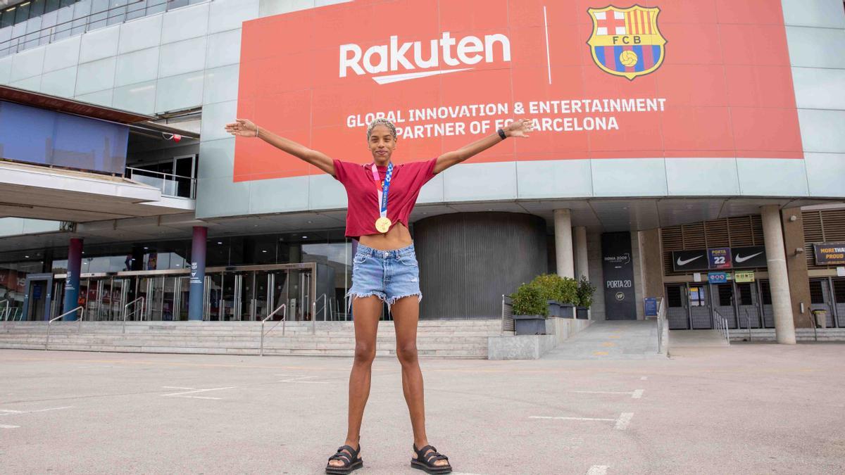 Yulimar Rojas vivió un domingo mágico en Barcelona