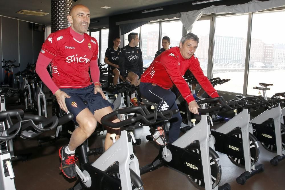 Entrenamiento del Sporting