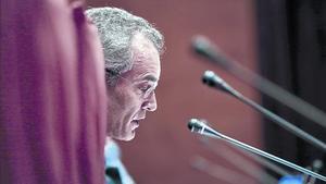 Ibern, durante su comparecencia en Parlament en noviembre del 2013..