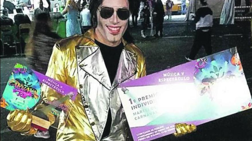 El rey del pop ha ganado premios en el concurso del Carnaval de Puerto del Rosario.