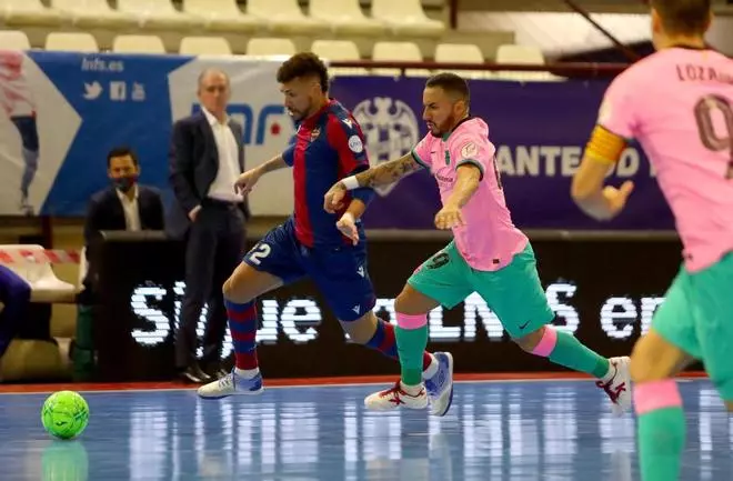 Partido de la Liga Nacional de Fúbol sala entre el Levante ud fs y el FC Barcelona