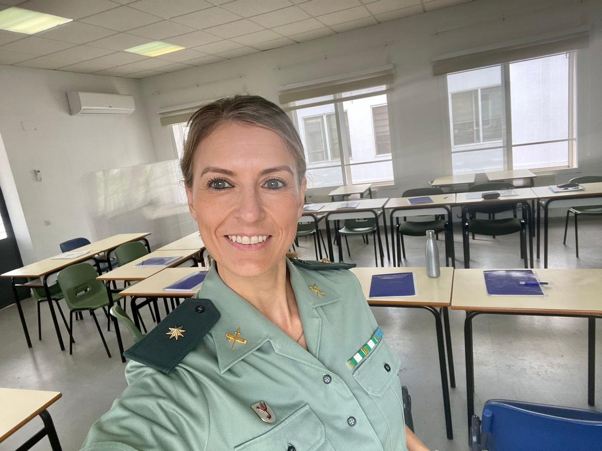 Carmen de Asido Orellana antes de impartir un curso de formación.