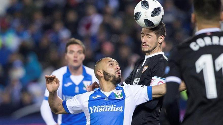 Leganés y Sevilla empatan (1-1) en la primera semifinal de la Copa del Rey