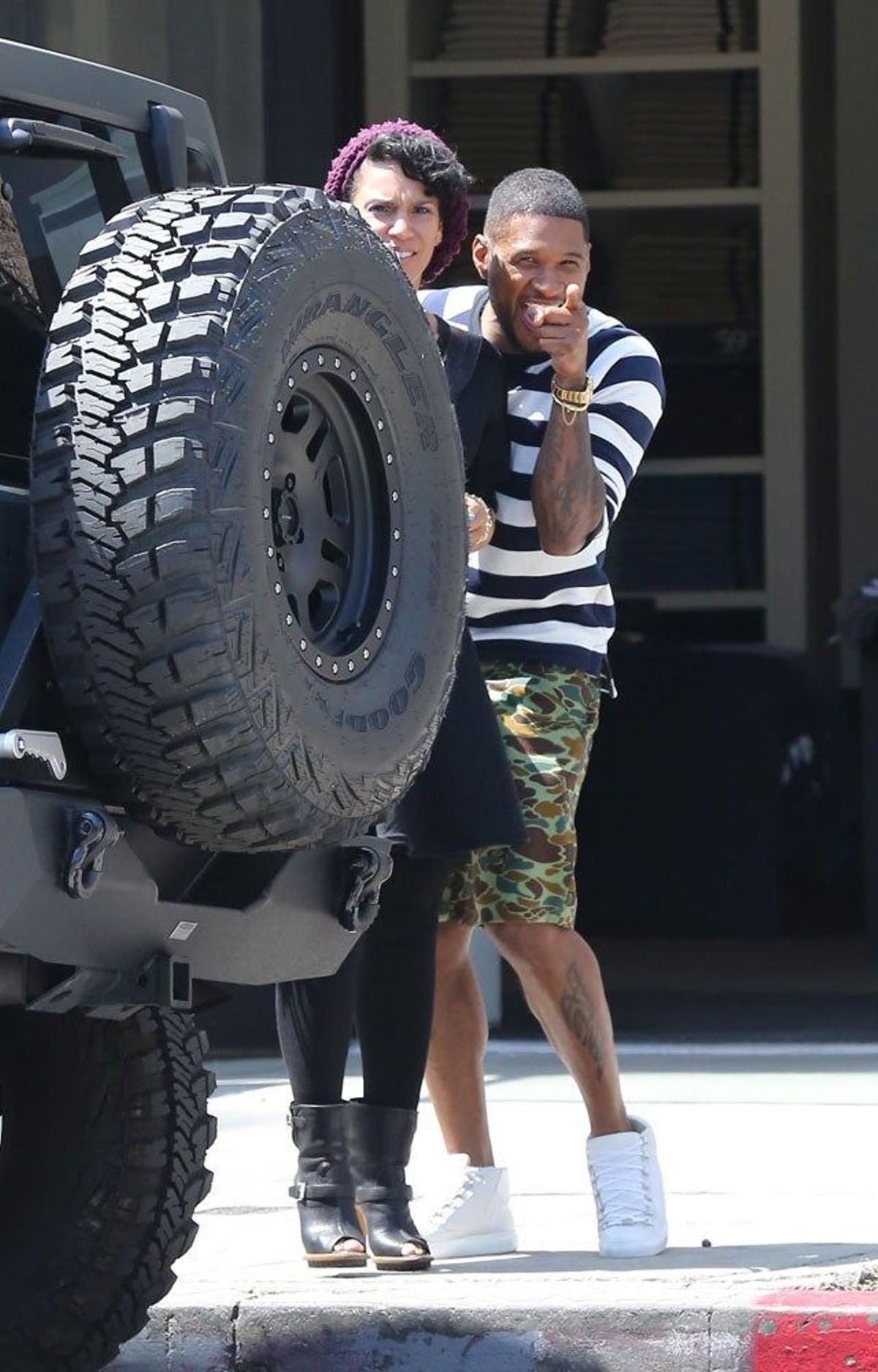 Usher juega al escondite con los paparazzi Cuore