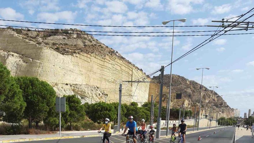 Alicante mantiene la peatonalización de la Cantera y el centro de Alicante en septiembre