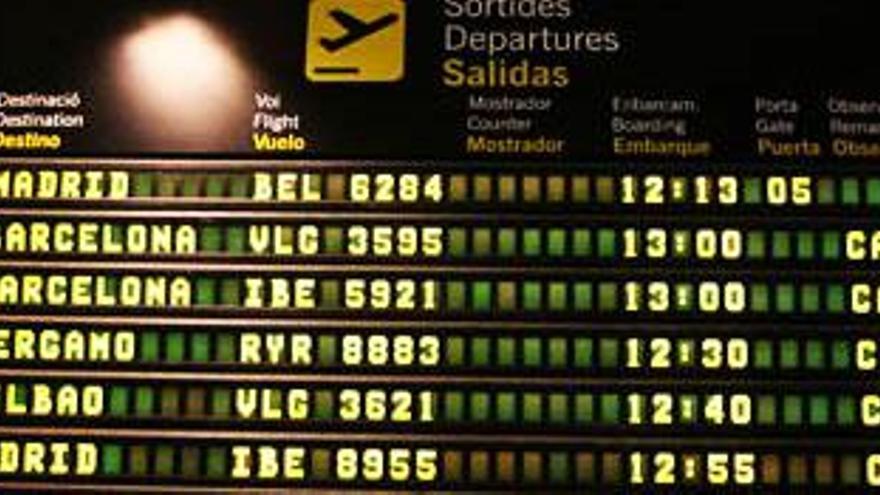 El aeropuerto de Ibiza ha sufrido varias cancelaciones a lo largo del día de hoy.