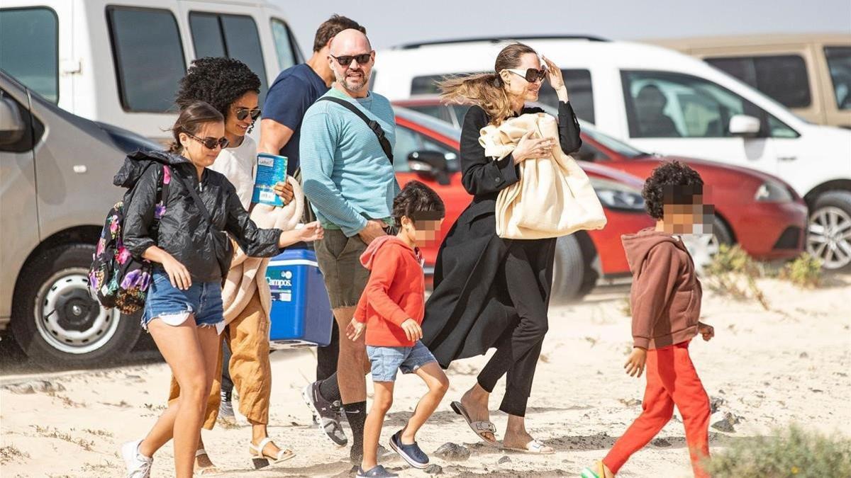 ANGELINA JOLIE EN FUERTEVENTURA