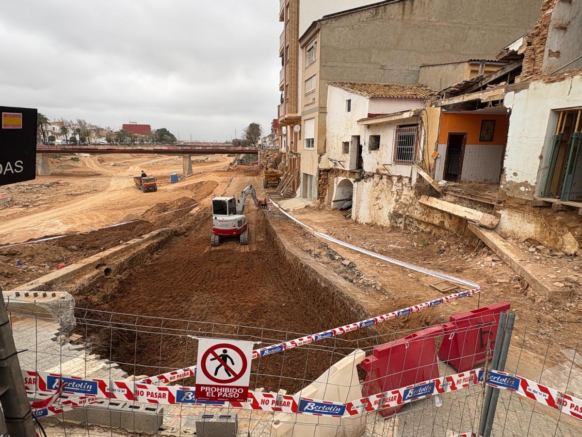 Comienzan las obras del muro y el paseo en Picanya.