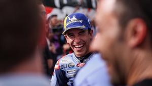 Marc Marquez, eufórico tras su primer podio con Ducati y Gresini en Portimao
