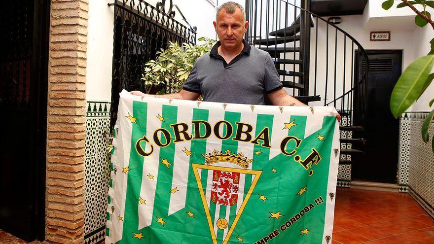 Javi Moreno, en un acto con la Peña Cordobesista de Cañero, hace unos meses.