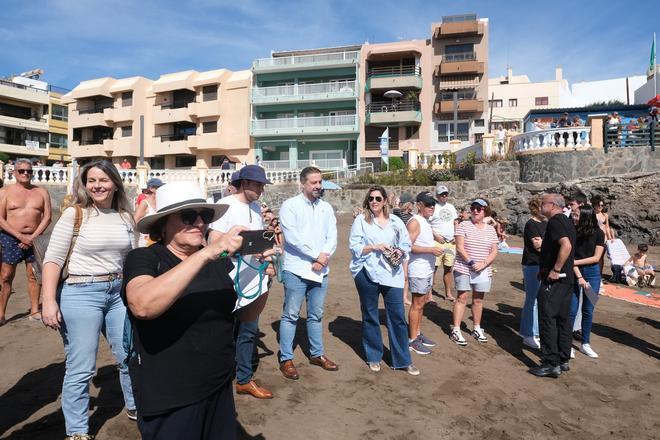 Manifestación contra las jaulas marinas en Salinetas