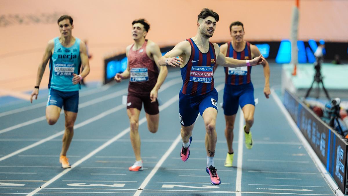 El azulgrana Markel Fernández, 'rey' de los 400