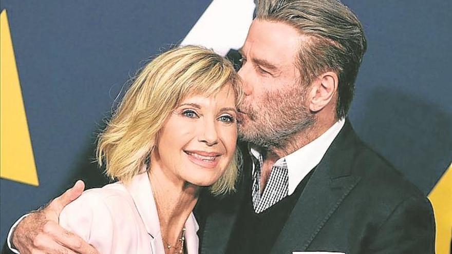 John Travolta y Olivia Newton John celebran ‘Grease’