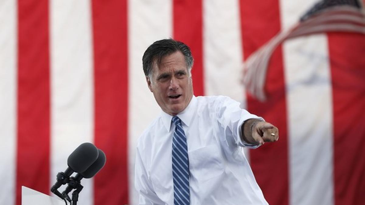 Mitt Romney, durante un mítin en Ohio