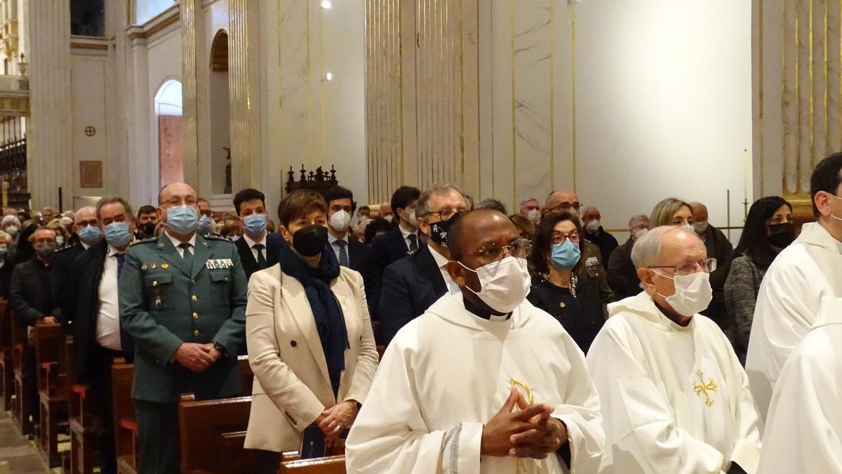 La alcaldesa de Segorbe, Mª Carmen Climent, durante la misa que abre el Año Jubilar.