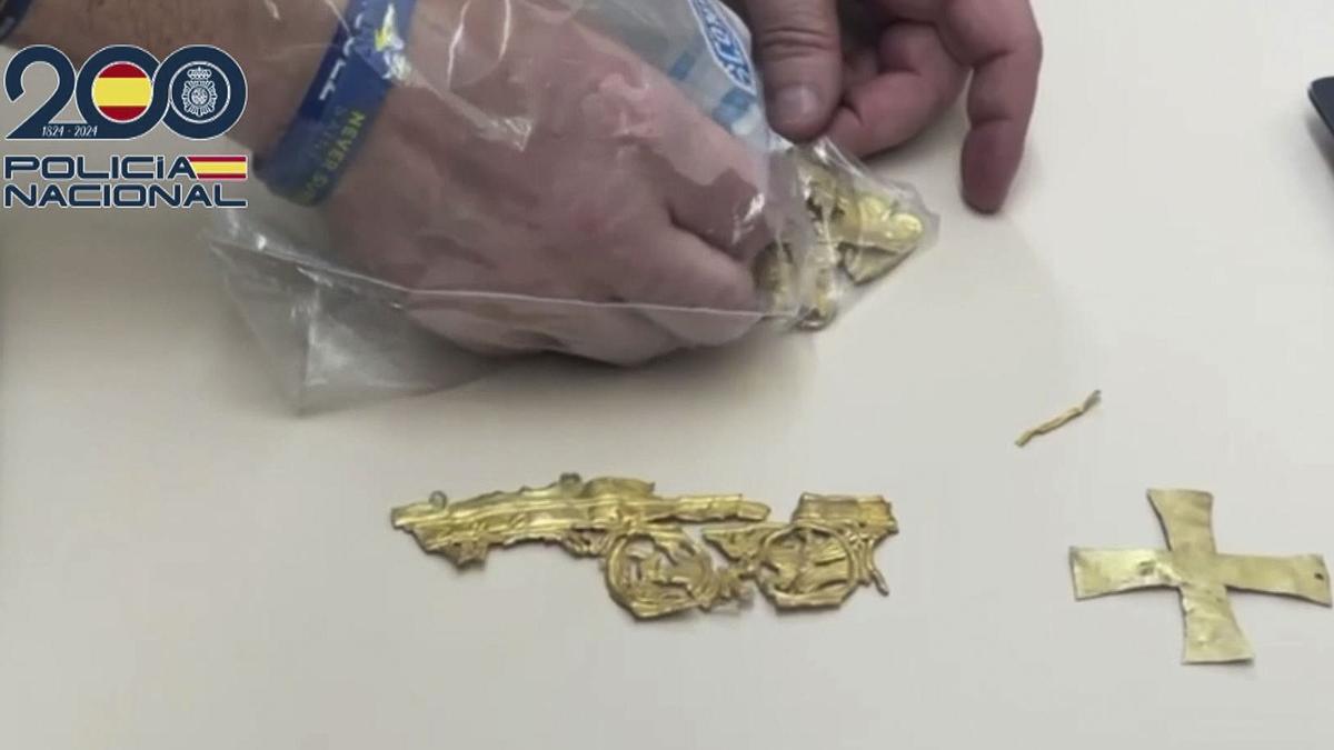 Imagen del material intervenido en la operación policial.