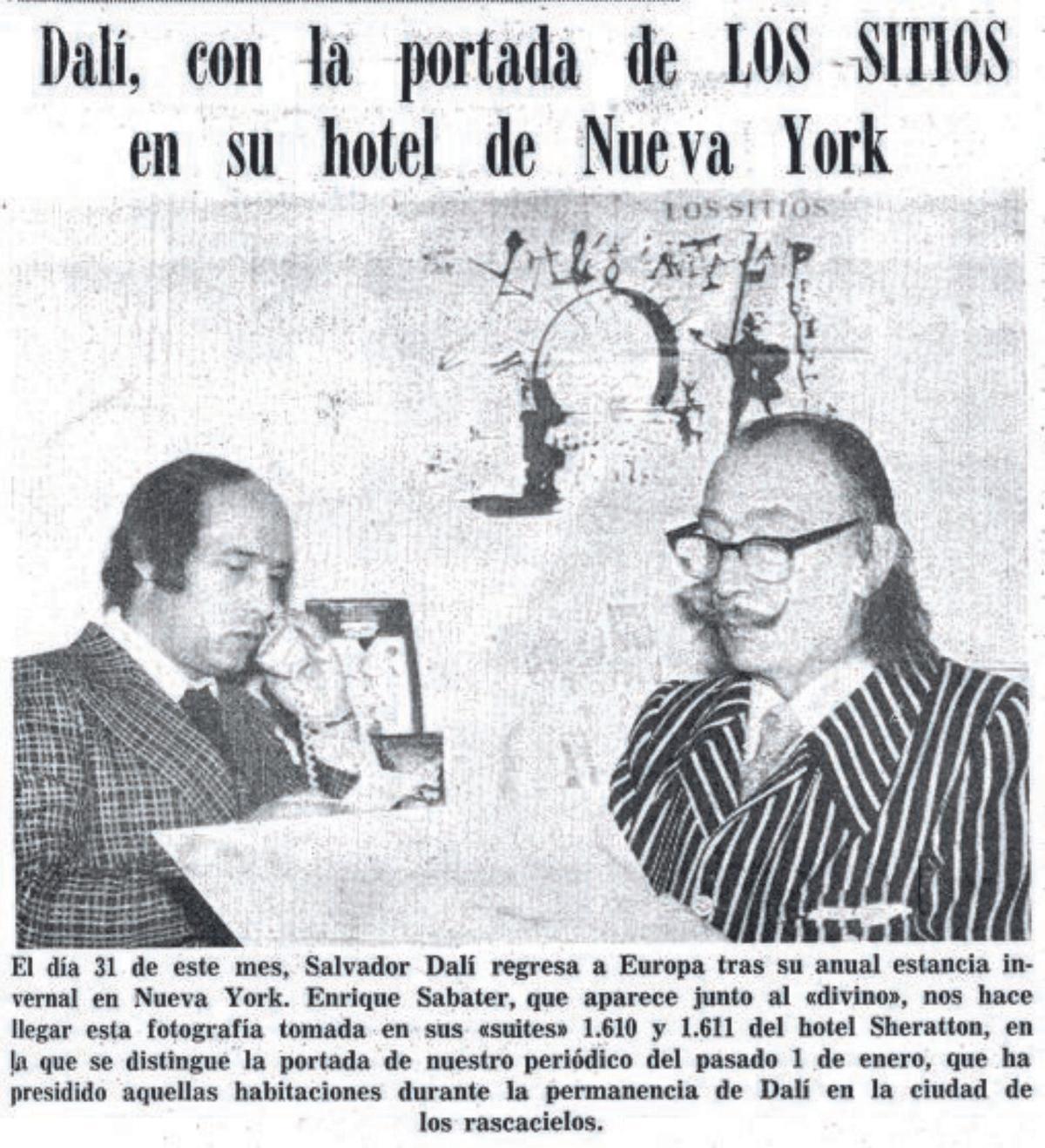 Quan Dalí felicitava les festes als lectors del diari