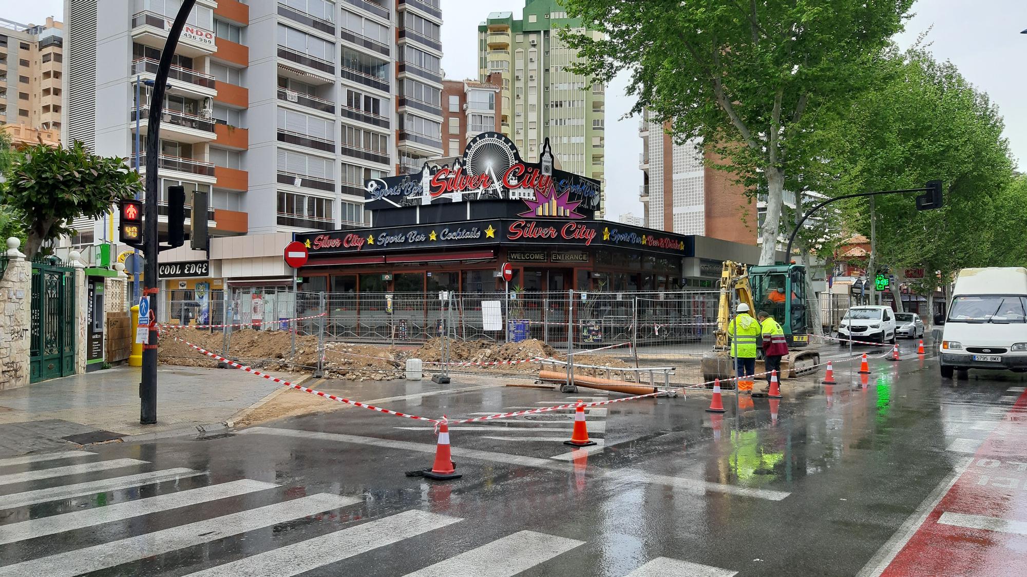 Obras en la 'zona guiri' de Benidorm