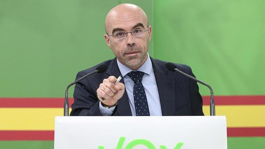 El portavoz del Comité de Acción Política de Vox, Jorge Buxadè.