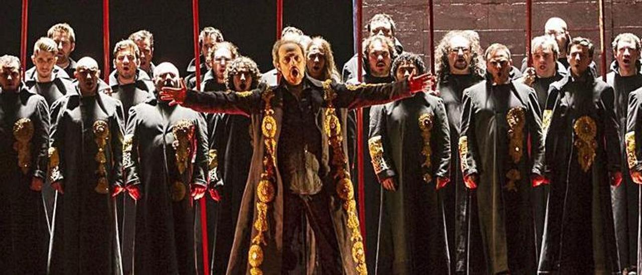 Representación de “Nabucco” en el Campoamor, en 2015.