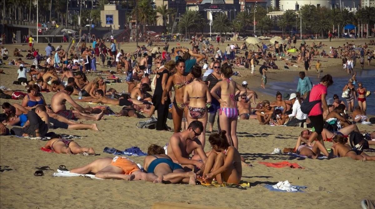 Una playa de Barcelona.