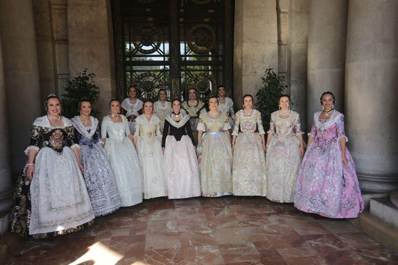 Ensayo de las cortes de honor para el día de la Proclamación